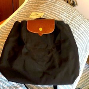 Longchamp Small black - Le Pliage Backpack.